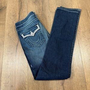 True Religion Dark Blue Straight‎ Leg Jeans